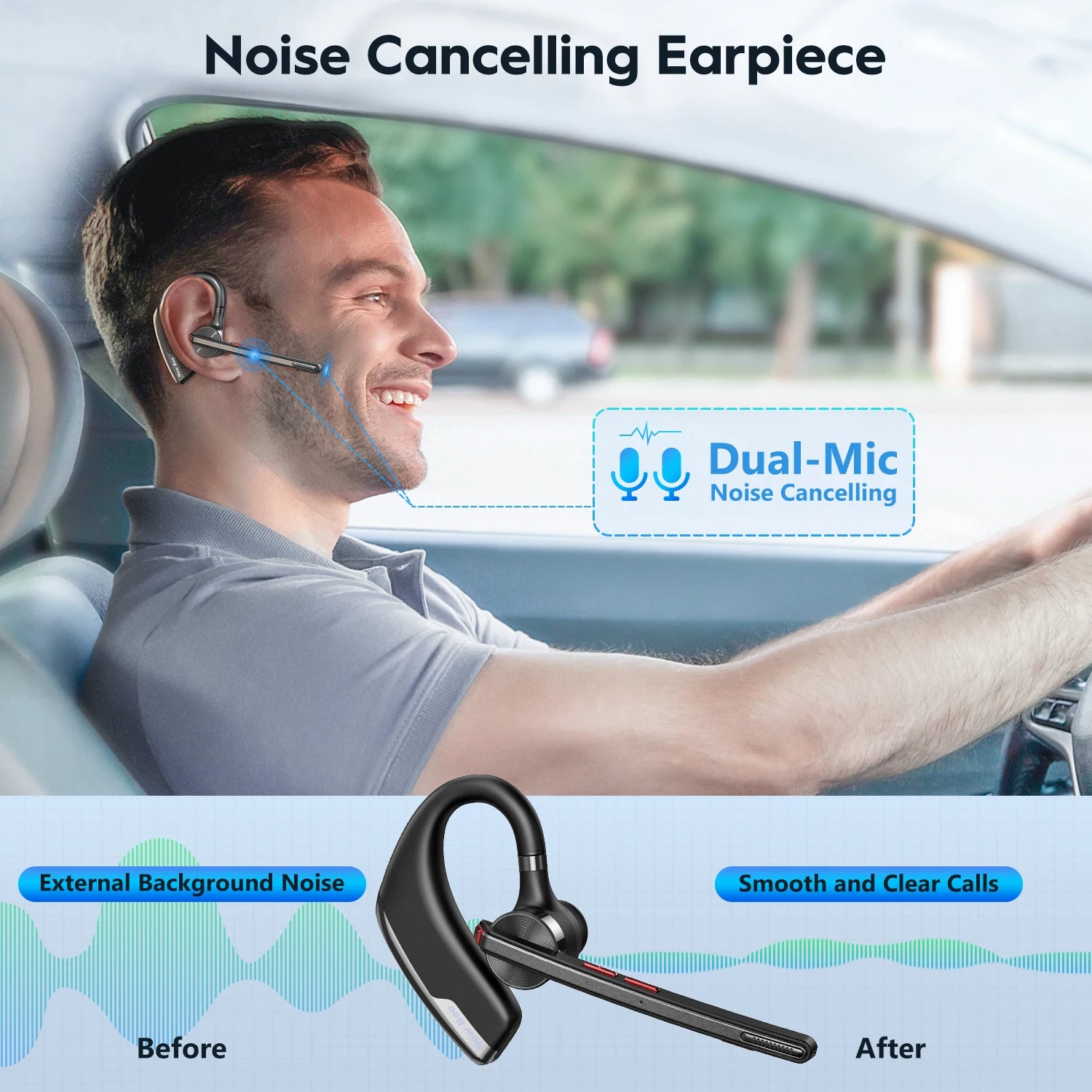 Bee M51 Auriculares Bluetooth 5.2 Cancelación Ruido