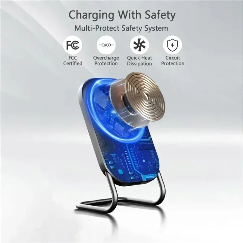 Cargador Inalámbrico Magnético de Escritorio, Soporte para Teléfono Celular, Estación de Carga Rápida para Magsafe iPhone 17 16 15 14 13 Pro Max