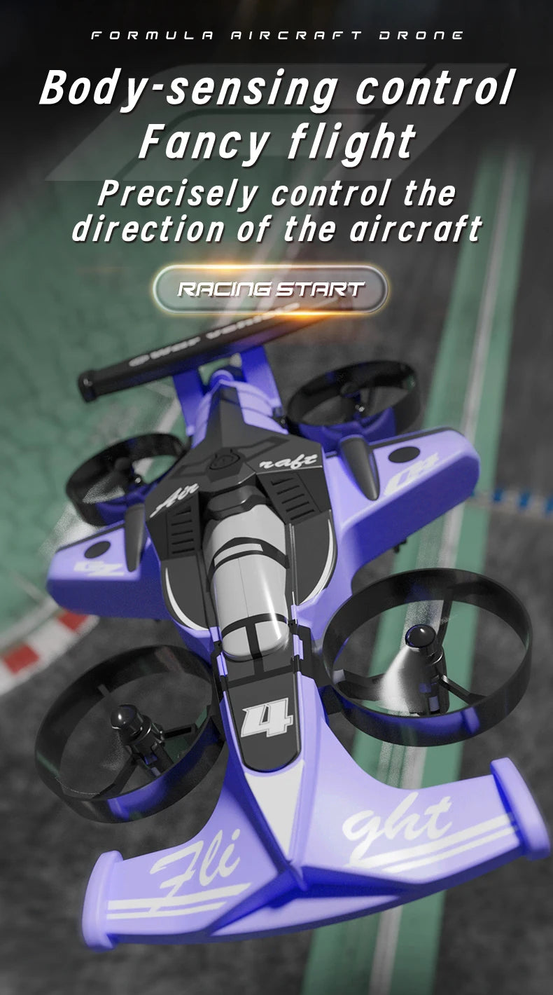 Dron Quadcopter 2 en 1 Tierra y Aire con Control Remoto