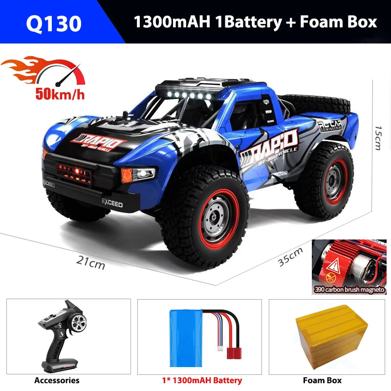 Coche RC Desierto Q130 1/14 4WD Alta Velocidad