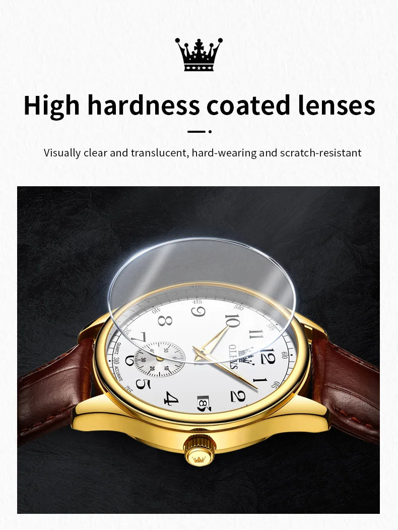 Reloj de Cuarzo OLEVS 3622 para Hombre, Resistente al Agua, Luminoso
