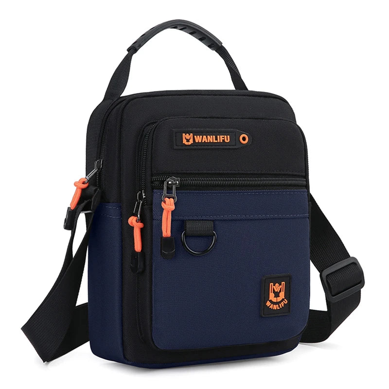 Bolso cruzado para hombre con correas ajustables, bolso de hombro multifuncional para desplazamientos diarios, bolso informal para exteriores