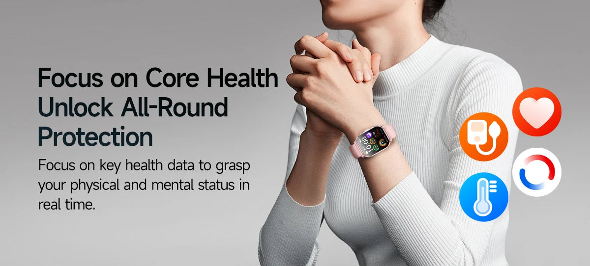Reloj Inteligente con Diagnóstico ECG, Oxígeno en Sangre y Pantalla AMOLED