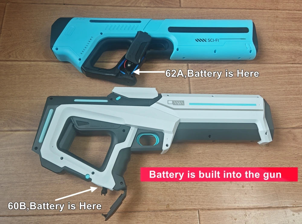 Pistolas de Agua Eléctricas Totalmente Automáticas para Adultos, Potentes, de Gran Capacidad, Juguete de Verano para Juegos al Aire Libre