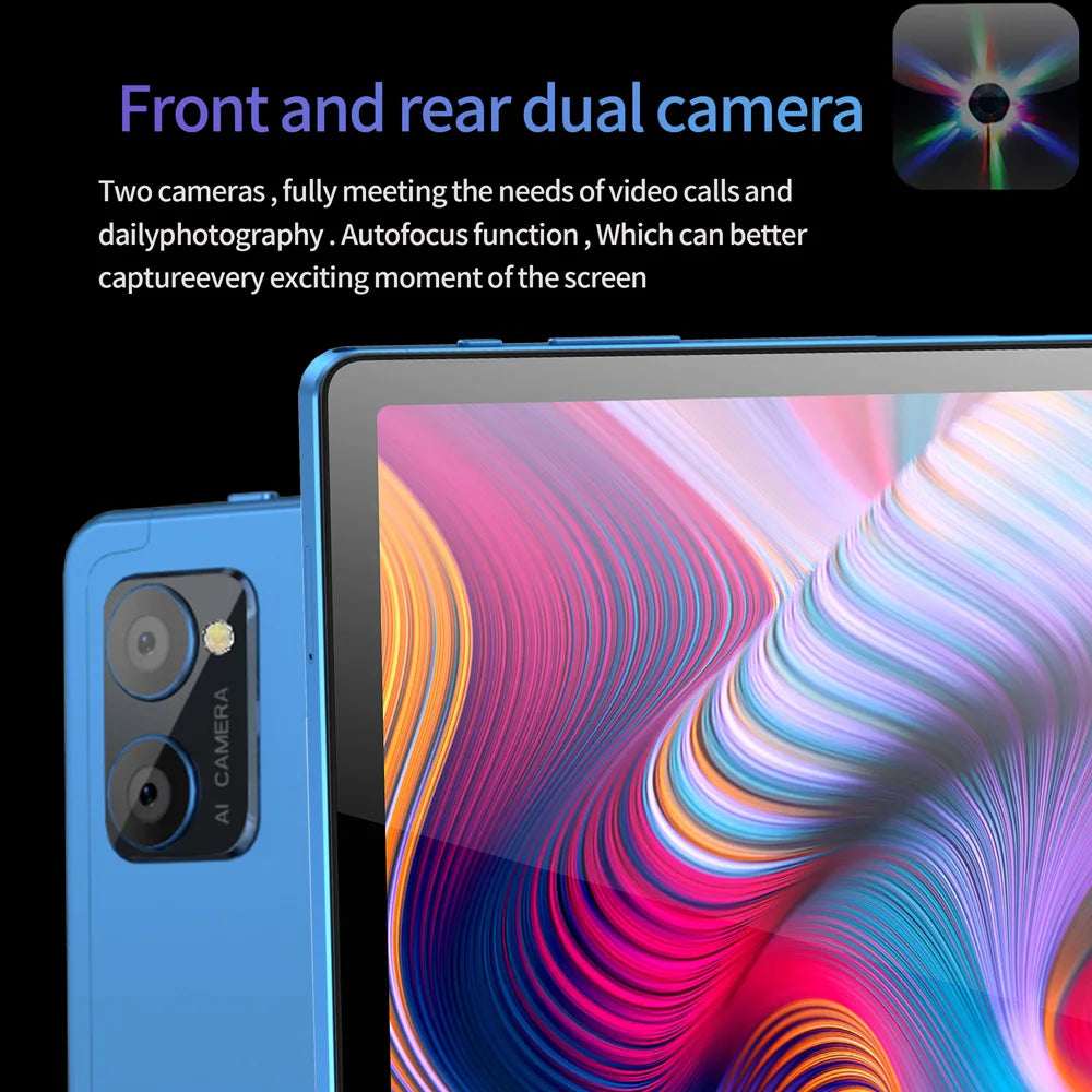 BDF-Y7 nuevo 5G Pad tabletas de 10,1 pulgadas Octa Core 8GB + 256GB ROM pantalla HD doble SIM cámaras duales Tablet Pc con teclado ratón