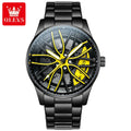 Reloj de Cuarzo OLEVS 9937 para Hombre con Esfera Giratoria de Acero