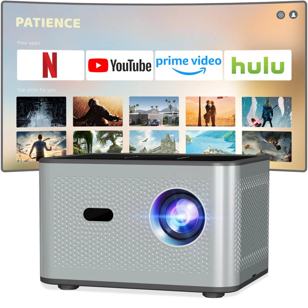 Proyector inteligente portátil X3 Pro nativo 720P 190ANSI Android11 H716 Proyector de cine en casa 4K de WiFi BT5.0 de banda doble
