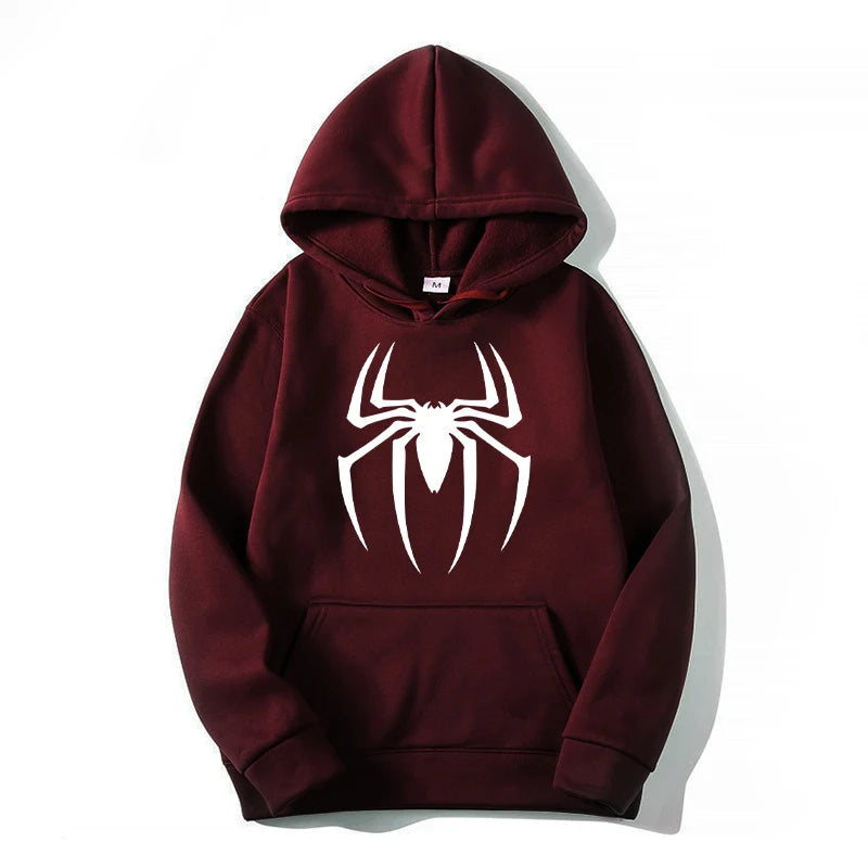 Hoodie Estampado Araña para Hombre | Buzo con Capucha Urbano