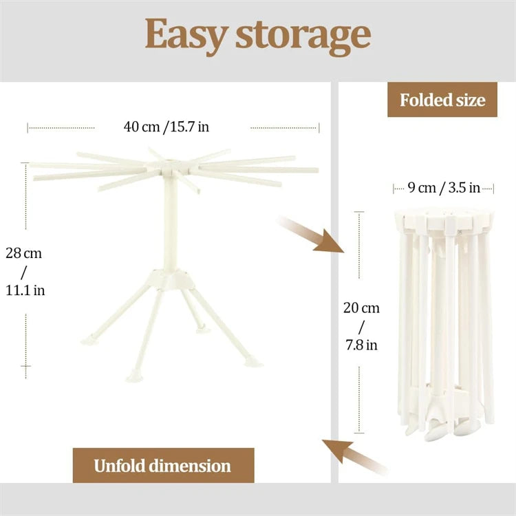 Estante Plegable para Secado de Pasta