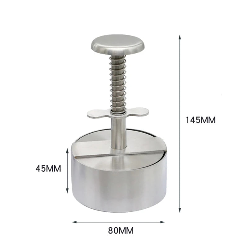 Prensa de carne para hamburguesas de acero inoxidable 304, molde para hacer hamburguesas, herramienta Manual para hacer pasteles, parrilla, carne, carne, cerdo, arroz, moldes para hacer prensa