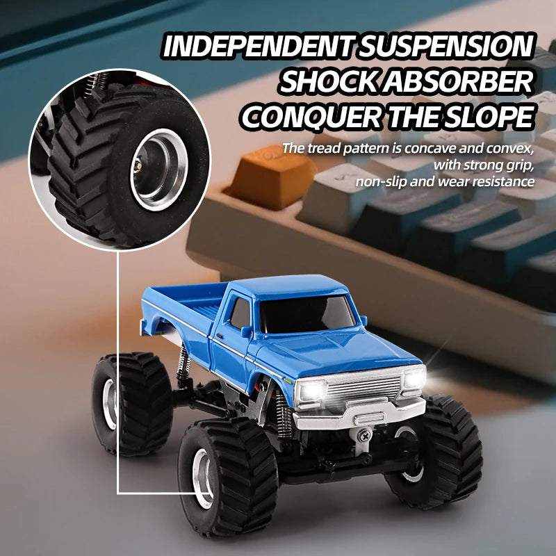Coche Teledirigido Mini Crawler RC 4WD 1/36 con Luces