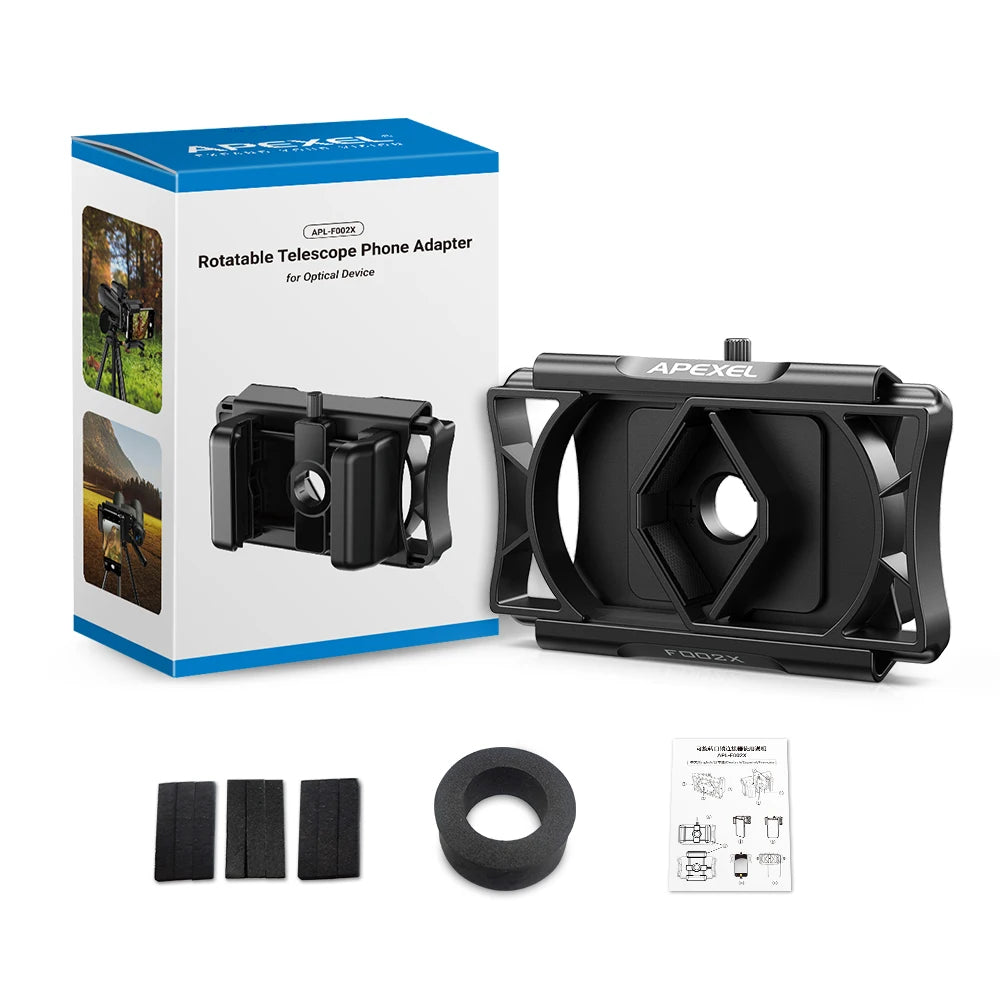 Adaptador Universal 360° para Teléfono en Telescopio APEXEL