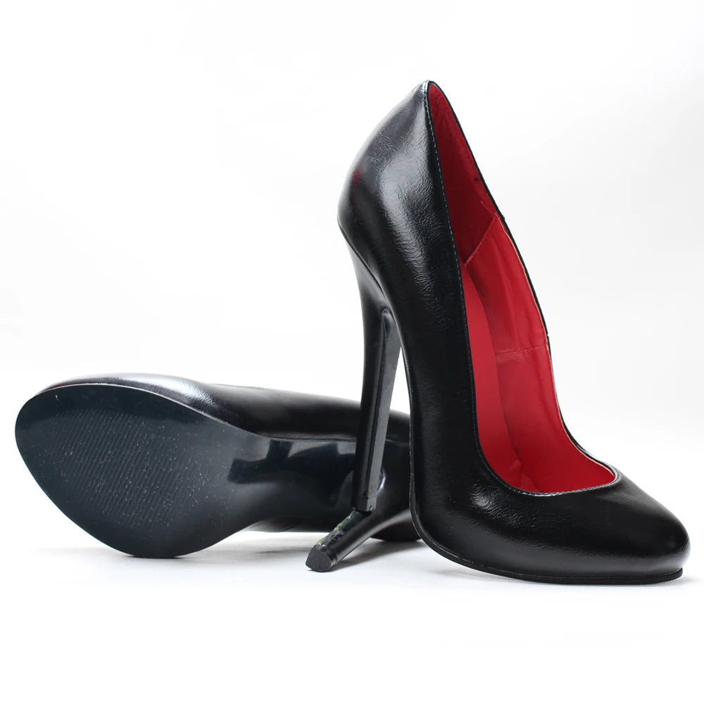 Zapatos de Tacon de Aguja Ultraalto para Mujer - Punta Redonda, Talle Grande