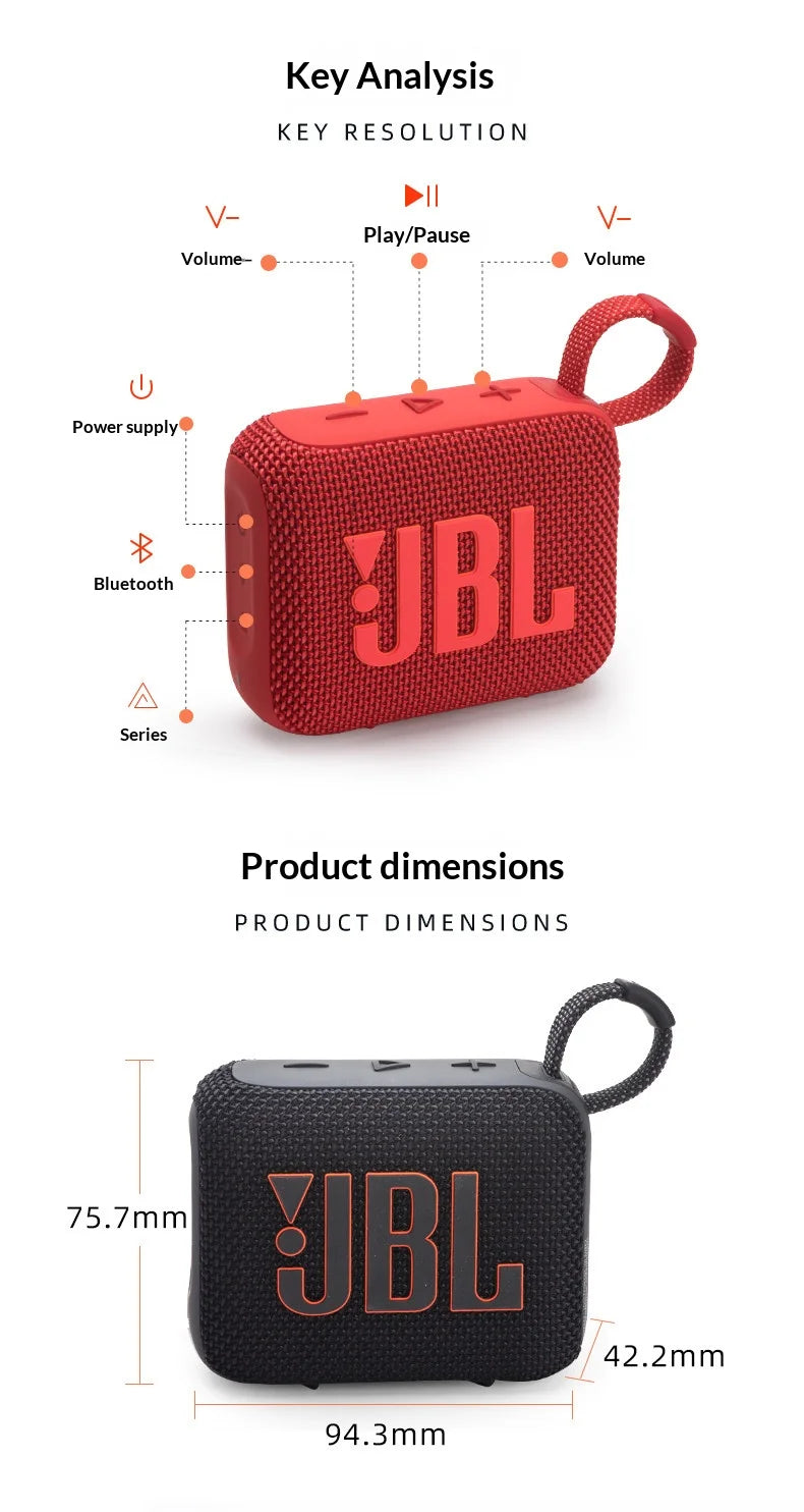 Parlante Bluetooth JBL Go 4 Portátil Impermeable