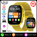 Reloj inteligente LIGE con llamadas Bluetooth, monitor cardíaco y IP68