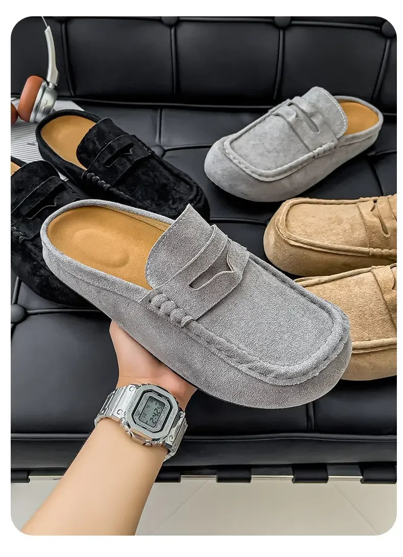 Pantuflas unisex tipo mule antideslizantes para interior y exterior