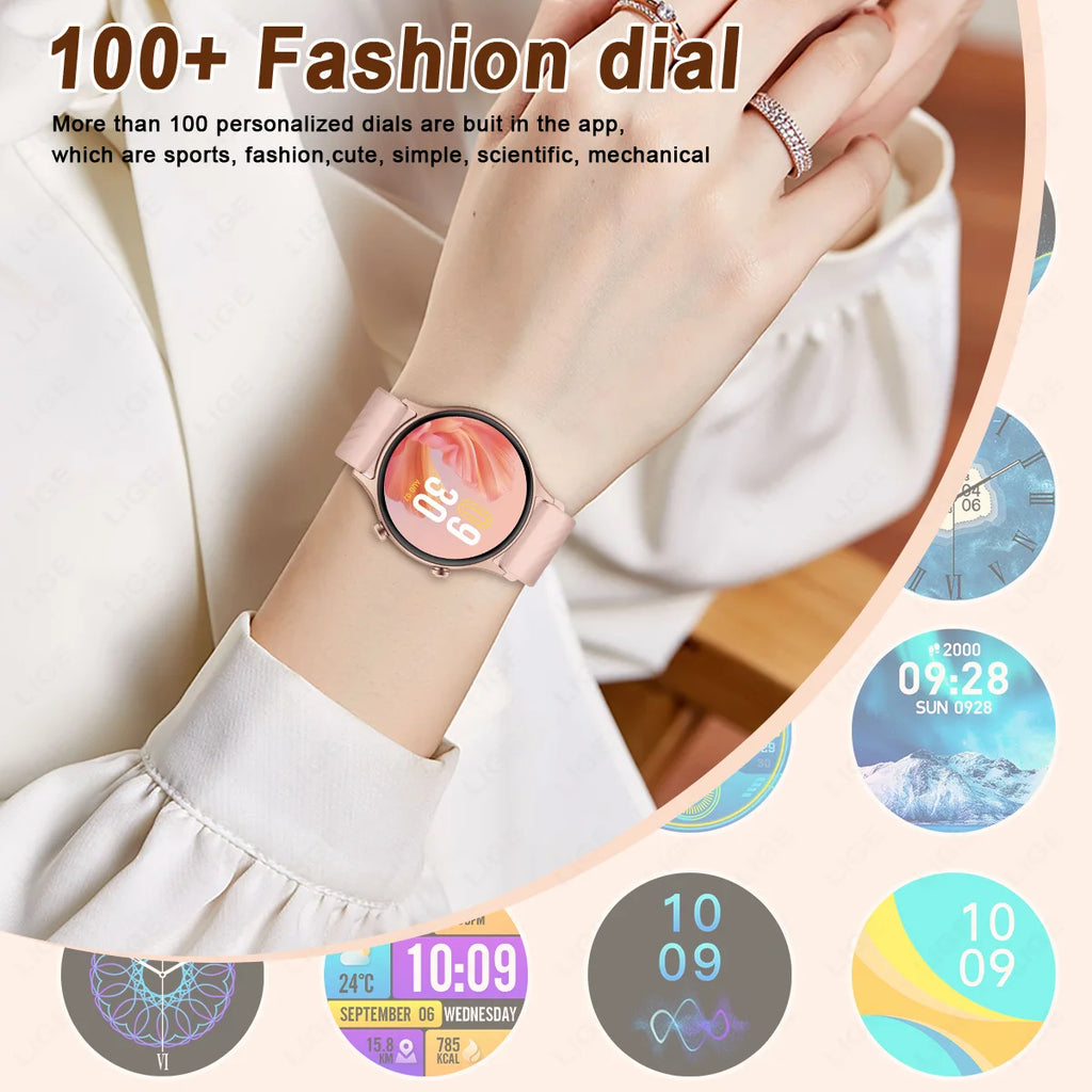 Reloj Inteligente 2026 para Mujer, Pantalla AMOLED HD, Siempre Encendida, Llamadas Bluetooth, Resistente al Agua IP68, GPS, Reloj Inteligente para Hombre, Compatible con Android e iOS