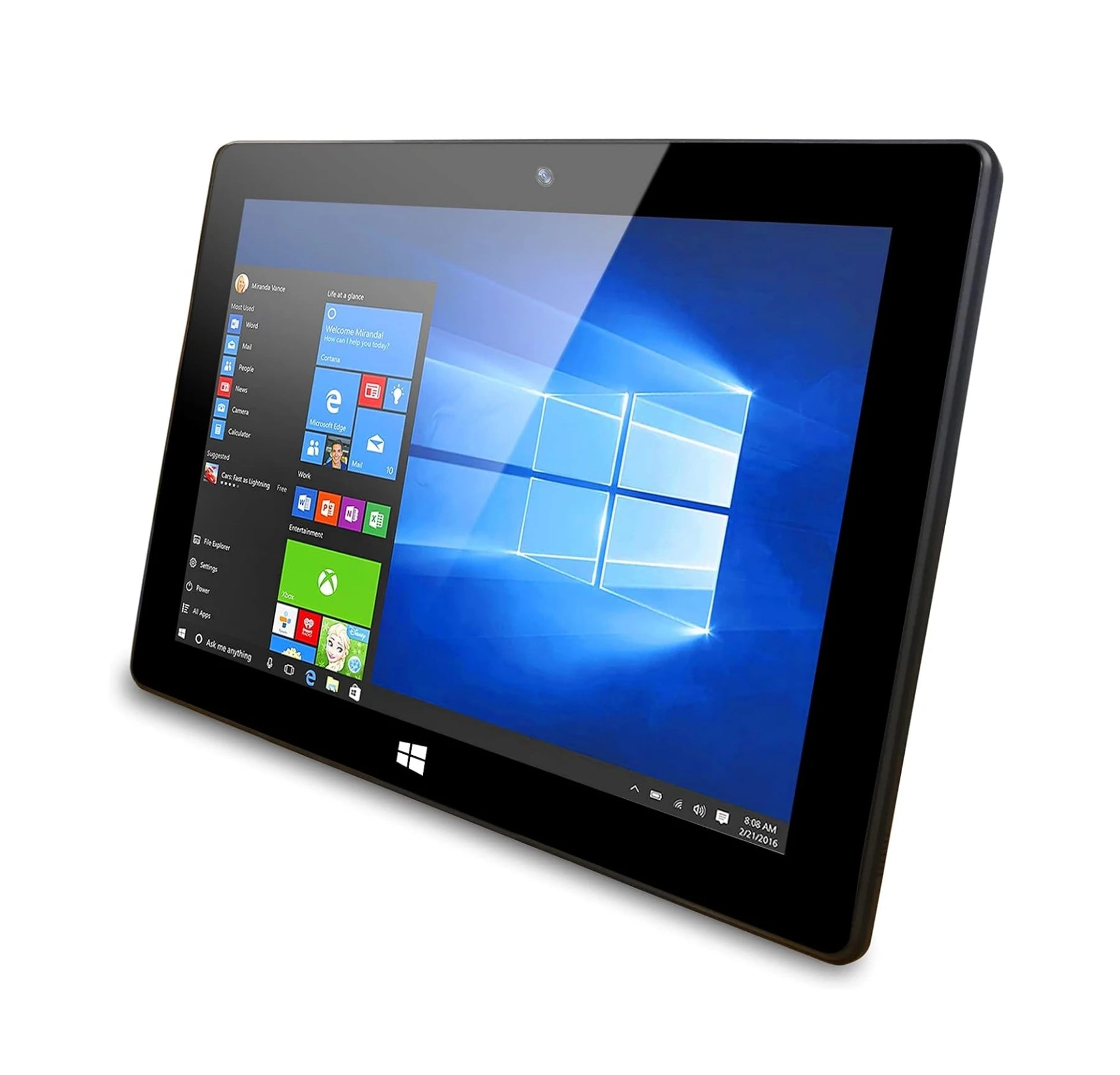 Tablet PC con Windows 10, 8GB de RAM, 128GB de ROM, Pantalla de 10.1 Pulgadas, CPU Intel Atom X5-Z8350 de 64 bits, Resolución de 1920 x 1200 IPS, 1 Puerto USB 3.0, AR10