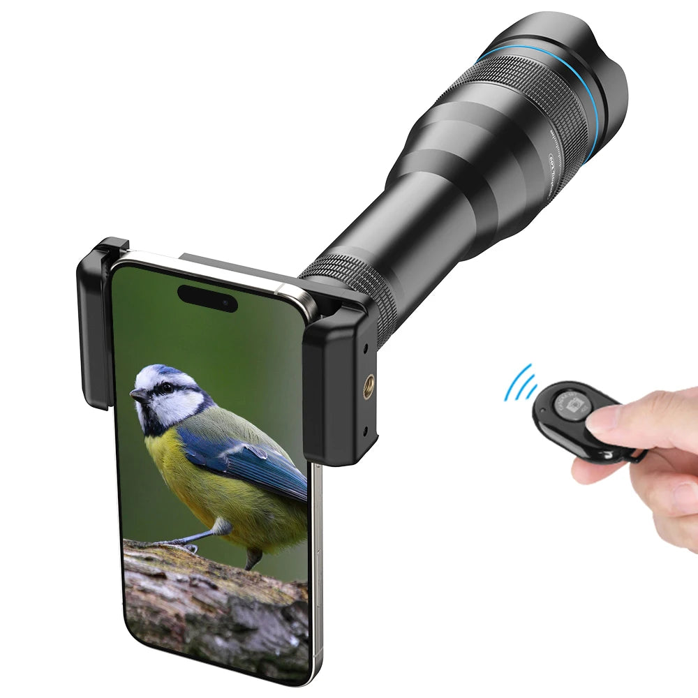 Lente Teleobjetivo 60X APEXEL Monocular para Smartphones