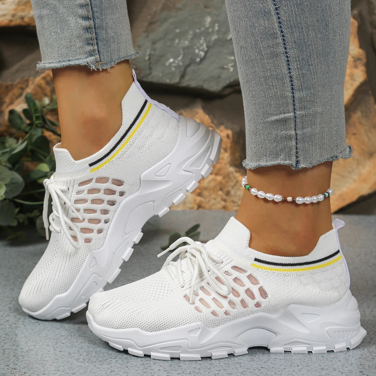 Zapatillas de Mujer con Estampado de Leopardo - Livianas y Transpirables