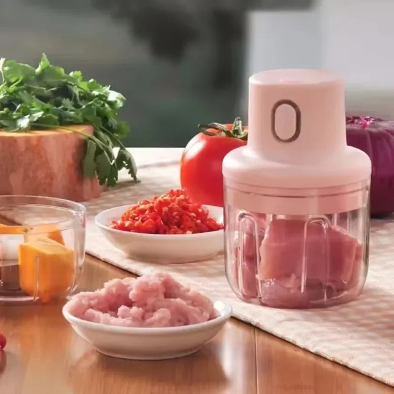 Mini picadora eléctrica multifuncional de alimentos para el hogar
