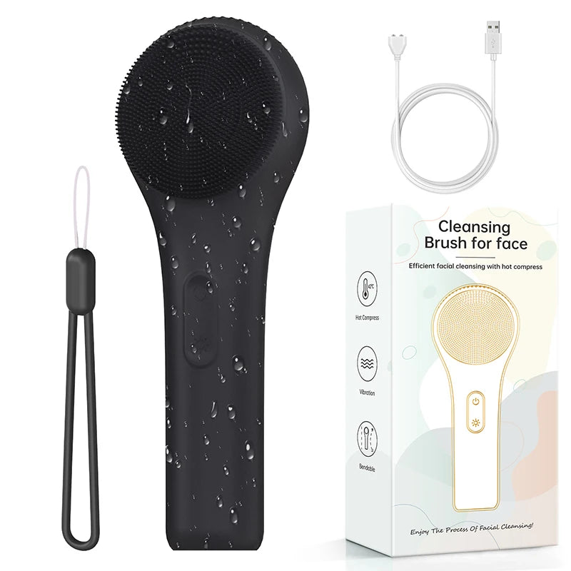 Cepillo Limpieza Facial Eléctrico con Vibración Sónica IPX7