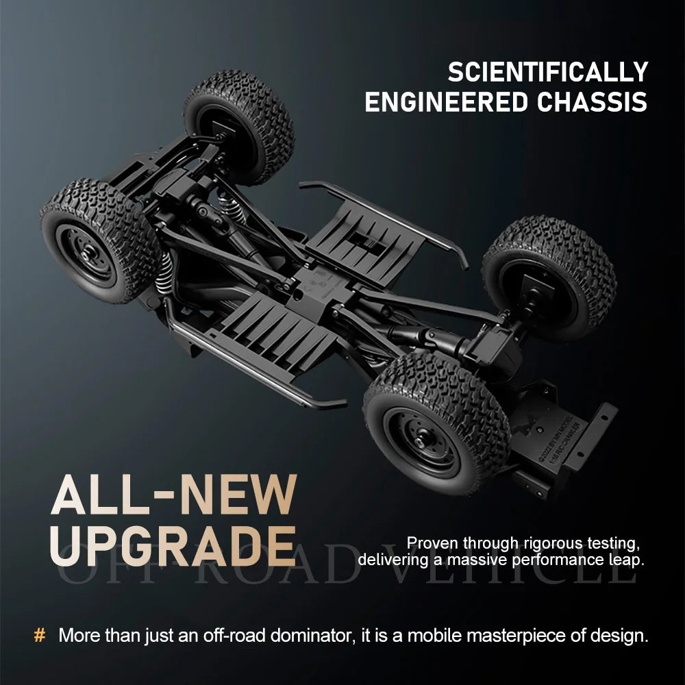 Auto RC Crawler 1/18 4WD Todoterreno con Luces LED