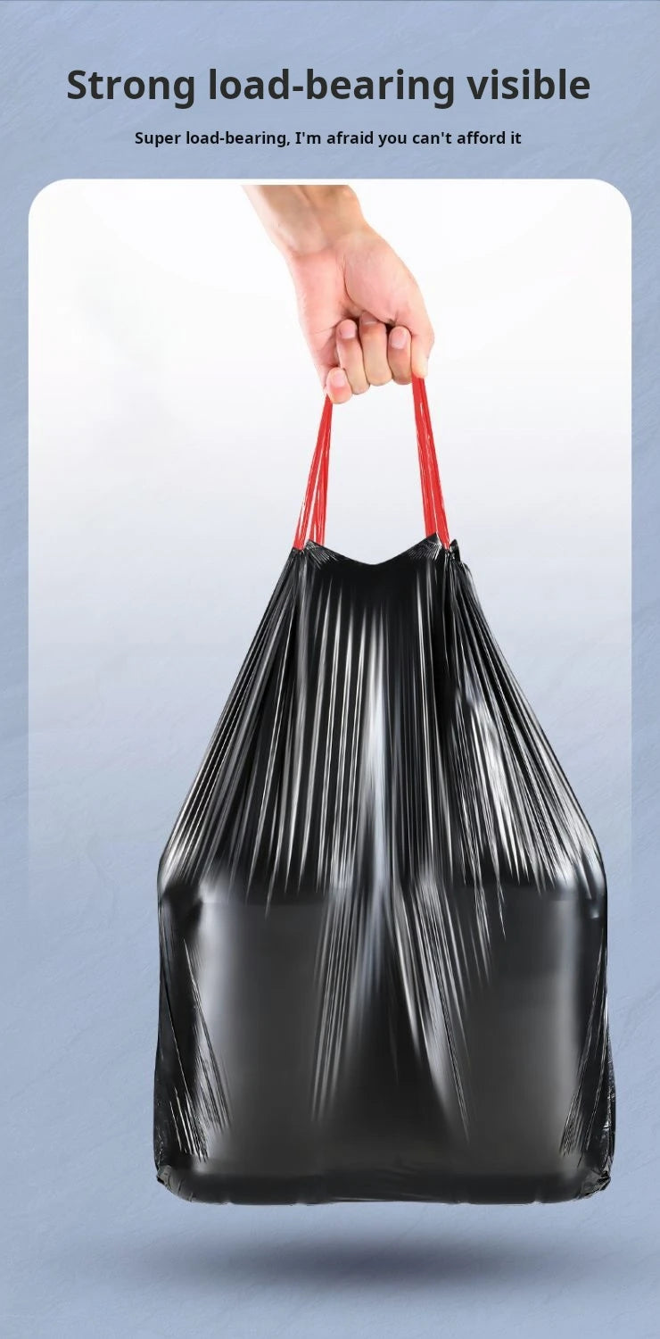 Bolsas de basura con cordón JOYBOS negras 45x50 cm, 75/150/300 unidades