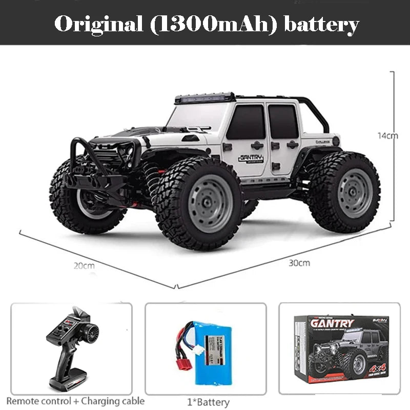 Auto RC 4x4 Todoterreno Alta Velocidad 50-80 km/h Escala 1:16