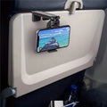 Soporte Universal Giratorio 360 Grados Plegable para Teléfono Móvil, Ideal para Viajes en Avión, Compatible con Teléfonos de 4.7-6.9 Pulgadas, Soporte de Escritorio y Asiento de Coche
