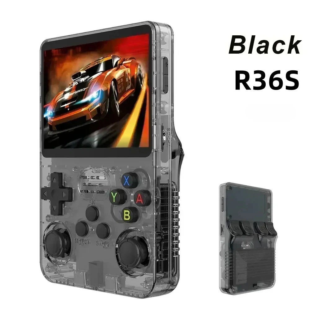Consola de Videojuegos Retro Portátil R36S, Sistema Linux, Pantalla IPS 3.5 Pulgadas