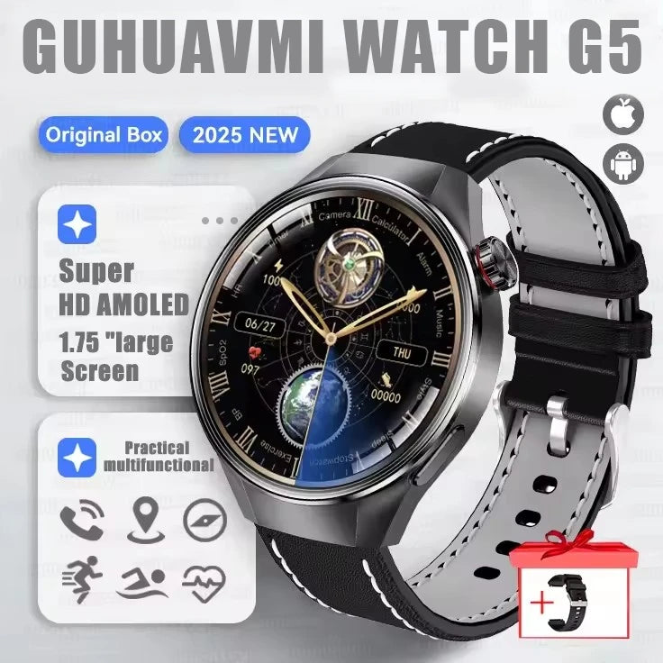 Reloj Inteligente G5 Plus con Pantalla AMOLED, GPS y Llamadas Bluetooth