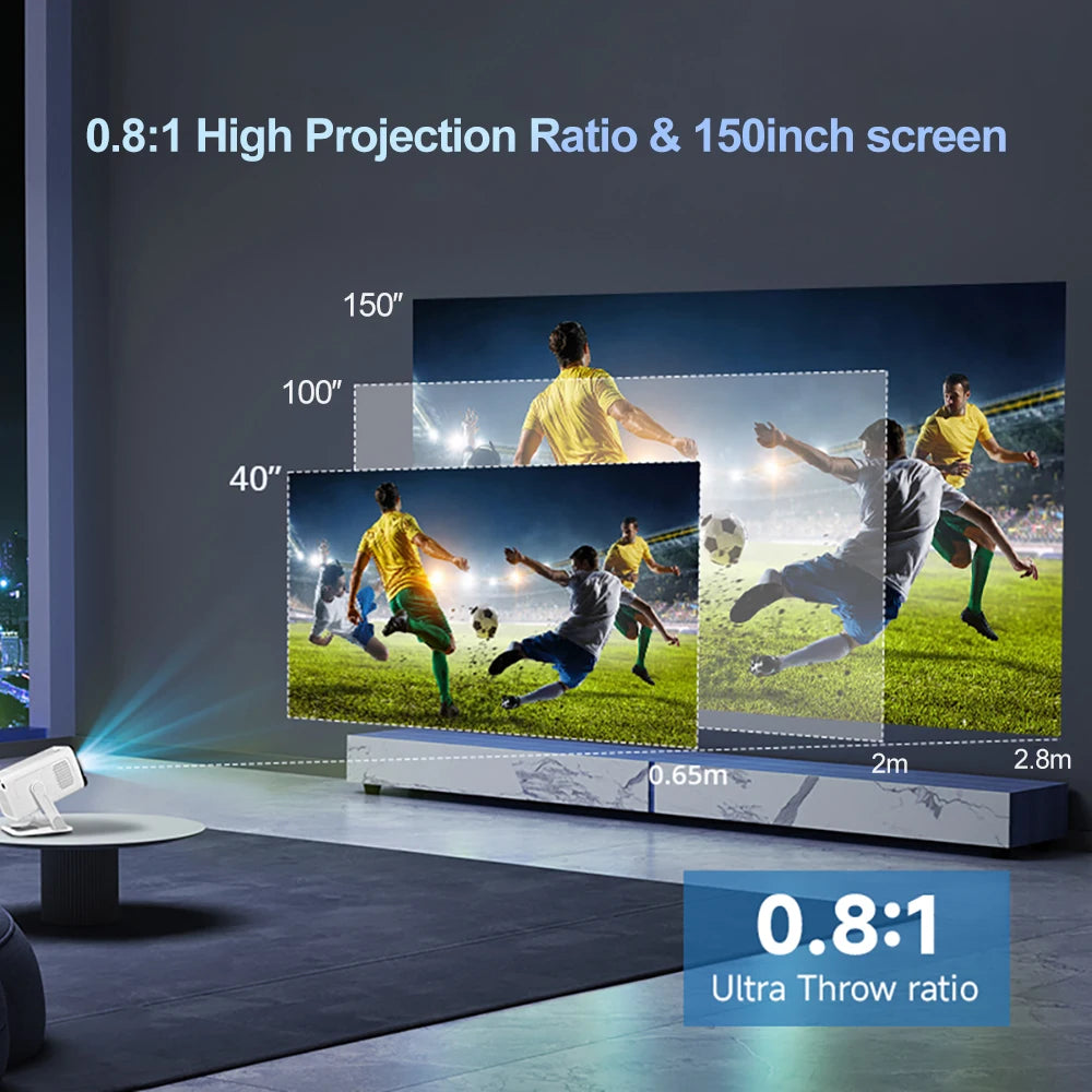 PROGAGA PG310 Mini proyector portátil 4K 1080P 720P Android 300Ansi BT5.4 Proyector PG310 Smart Home Theater proyector de vídeo al aire libre