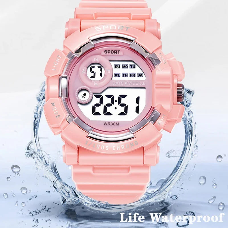 Reloj Digital YIKAZE Deportivo Impermeable para Niños
