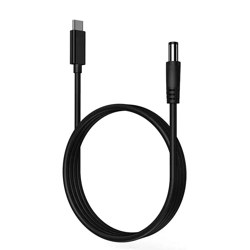 Cable de Alimentación USB PD de CC a Tipo-C 9V 12V 15V 20V 5.5x2.1mm 2.5 para Router Inalámbrico, Laptop, Tira LED, Altavoz, Cámara CCTV