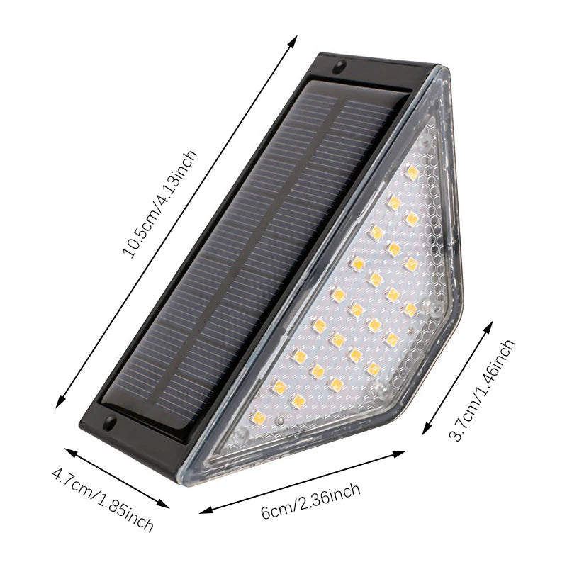 8 Luces LED Solares para Escaleras Exteriores Impermeables