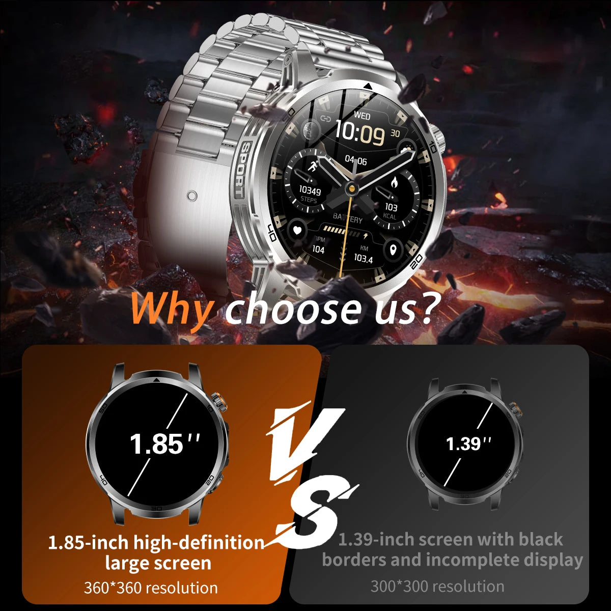 2026 militar t-rex 3 reloj inteligente reloj de Fitness hombres 466*466 pantalla AMOLED 1000mAh batería linterna llamada impermeable Smartwatchs