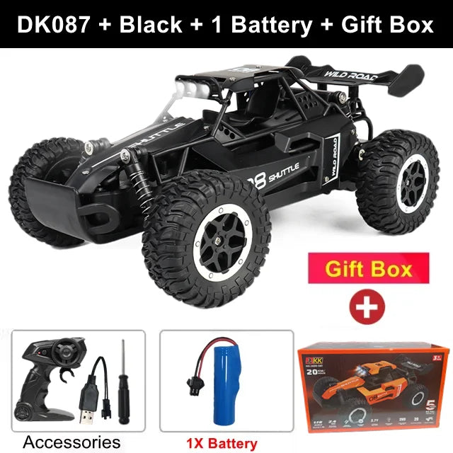 Coche RC 1:16 con Luces LED, Todoterreno, Vehículo de Escalada
