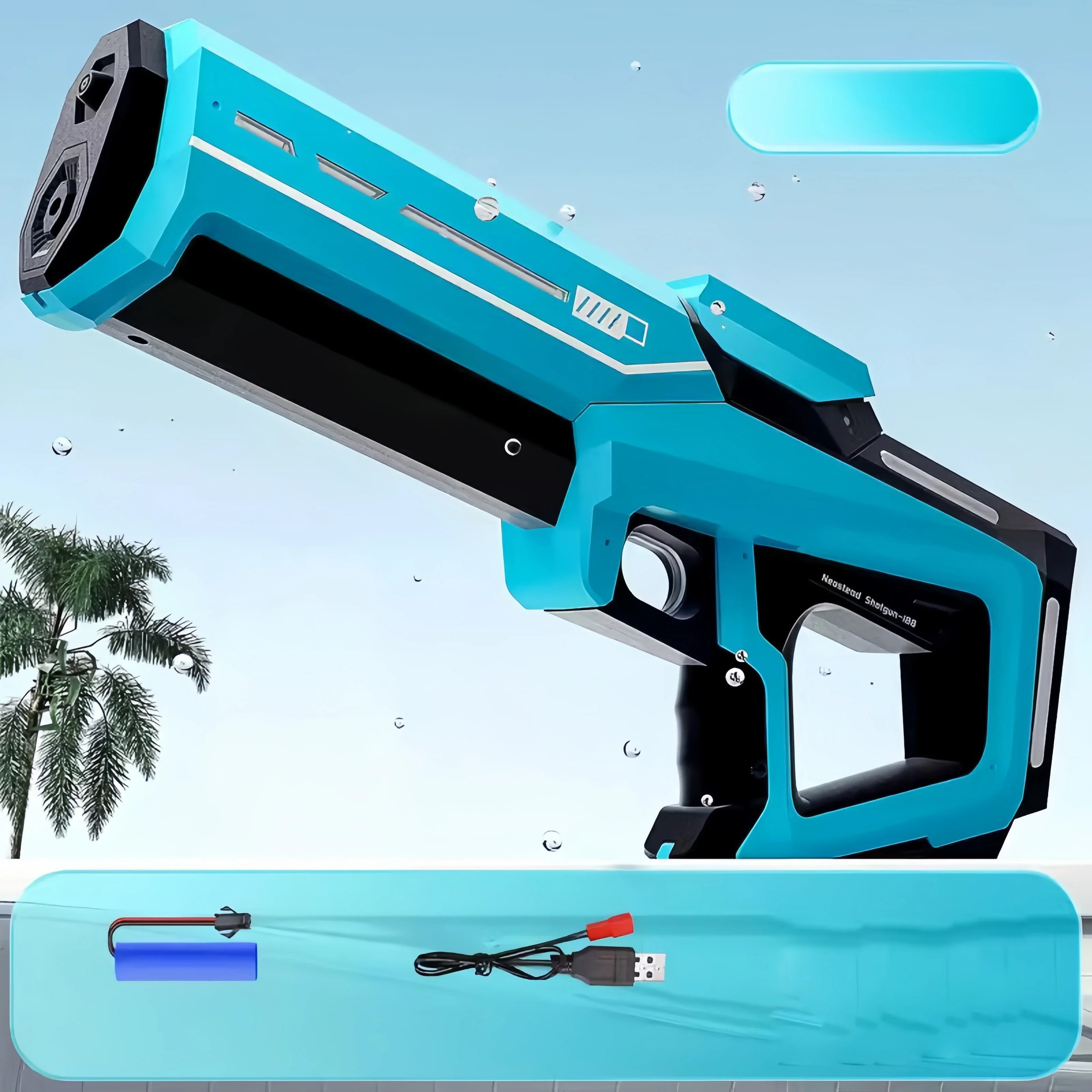 Pistolas de agua eléctricas para adultos, potentes chorros, succión automática de agua, juguete de playa al aire libre de verano para niños, regalo para niños
