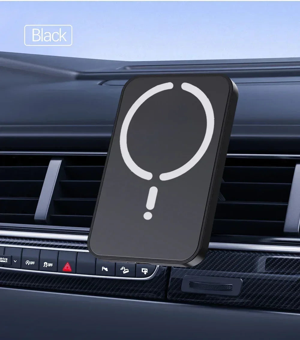 Cargador Inalámbrico Magnético para Coche, Soporte para Teléfono con Ventilación de Aire y GPS para Magsafe iPhone 17 16 15 14 13 12 Pro Max, Carga Rápida para Celular