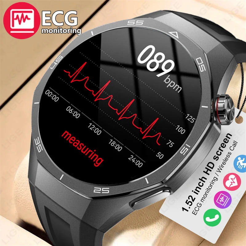 Reloj Inteligente LIGE con ECG y Cámara Remota
