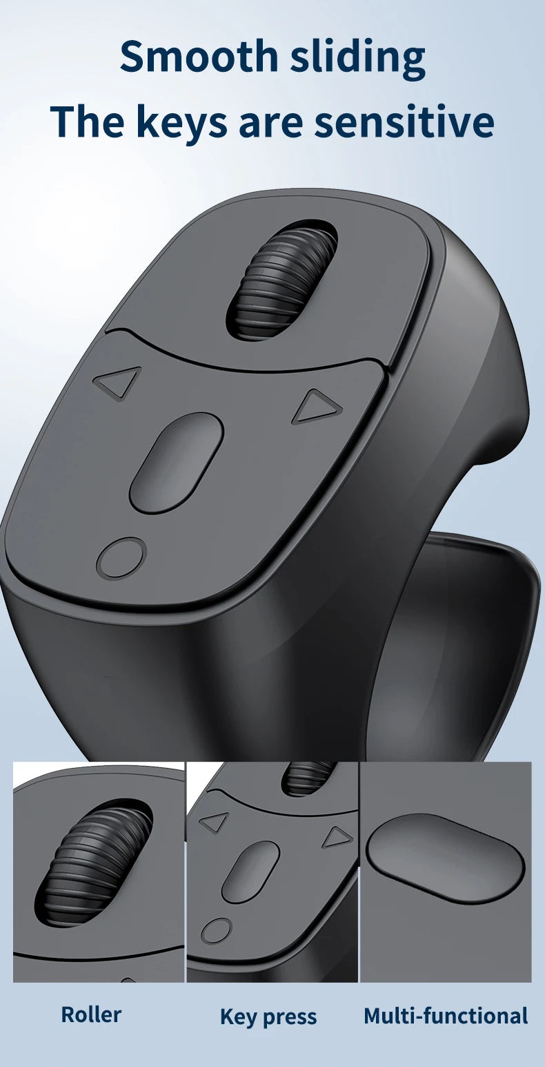 Anillo de control remoto inalámbrico para celular, disparador de dedo, controlador de teléfono móvil BT para viajes