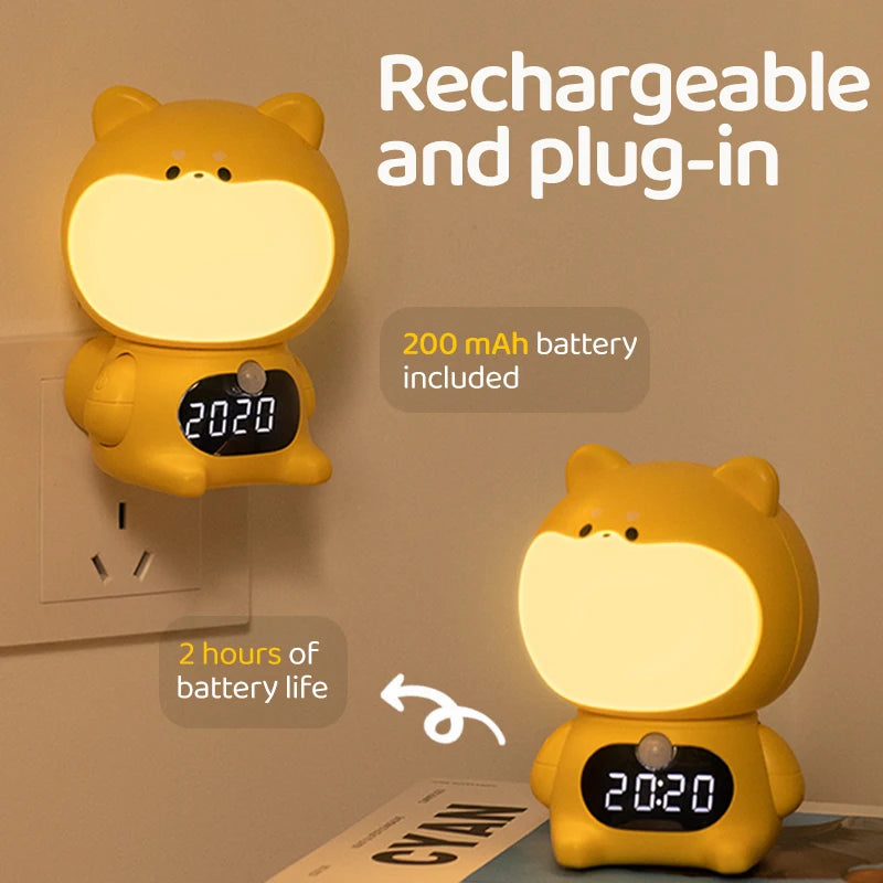 Lámpara de pared para mascotas, luz nocturna de inducción enchufable con Control remoto, iluminación para pasillo y dormitorio