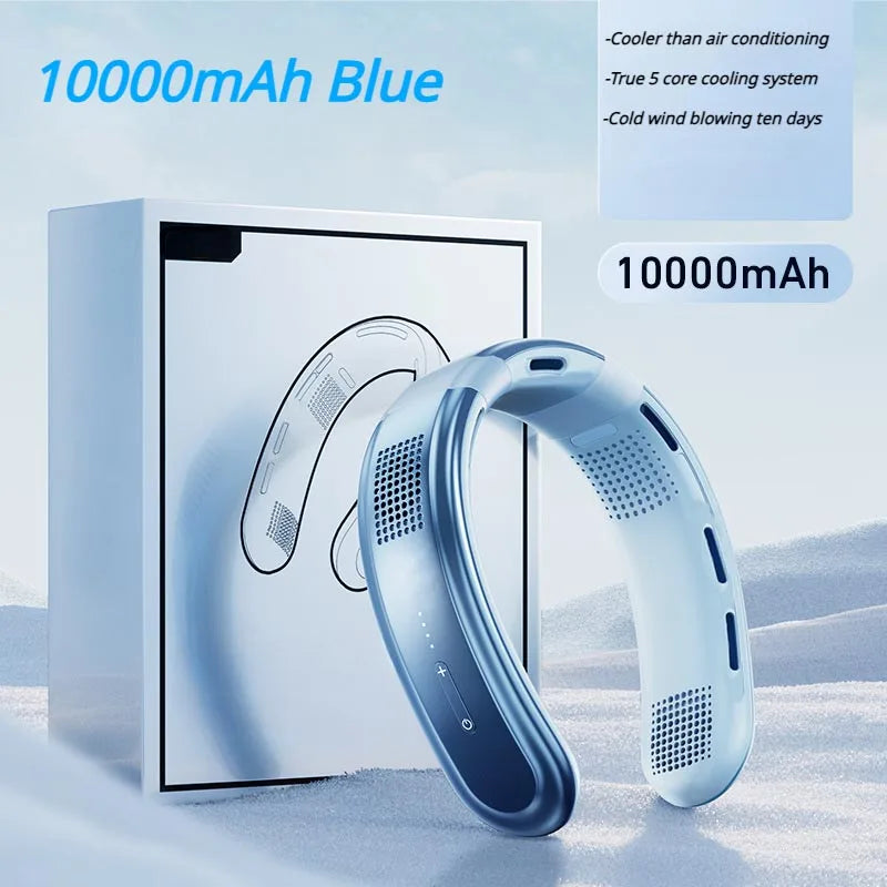 Ventilador de cuello portátil recargable 10000mAh