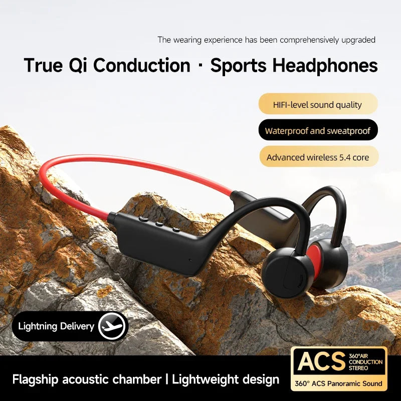 Auriculares de Conducción Ósea IPX8 Bluetooth Deportivos