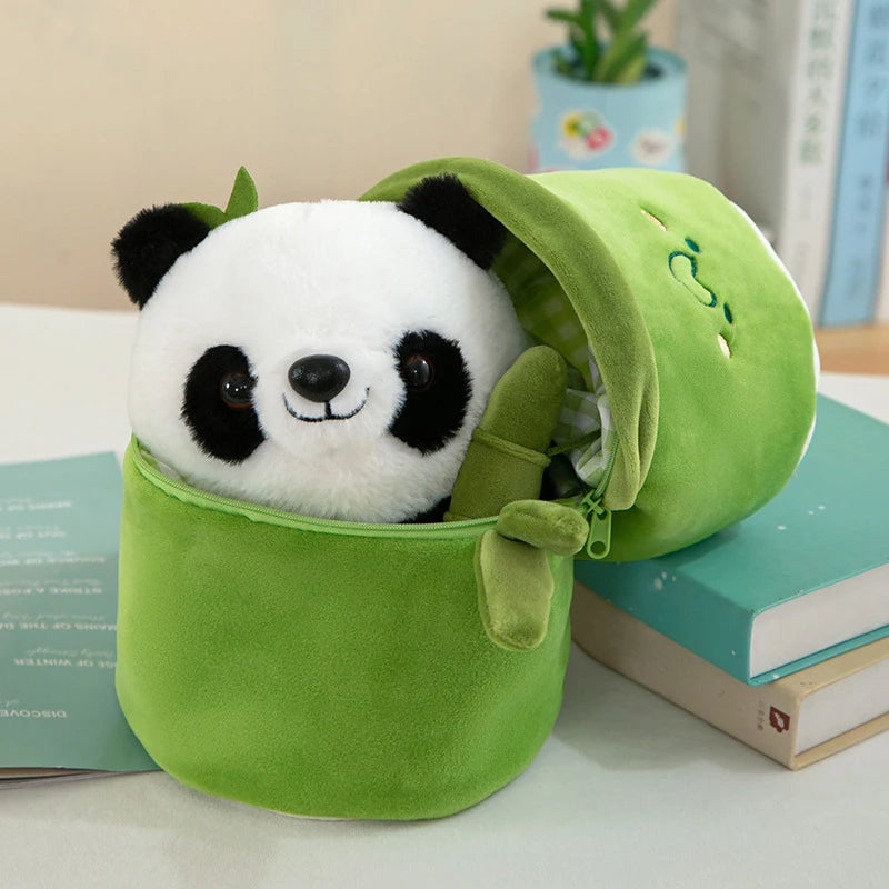 Peluche Panda de Bambú 25-38cm - Muñeco Suave para Niños