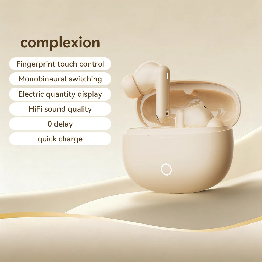 Auriculares TWS Bluetooth 5.3 con Cancelación de Ruido y Micrófono