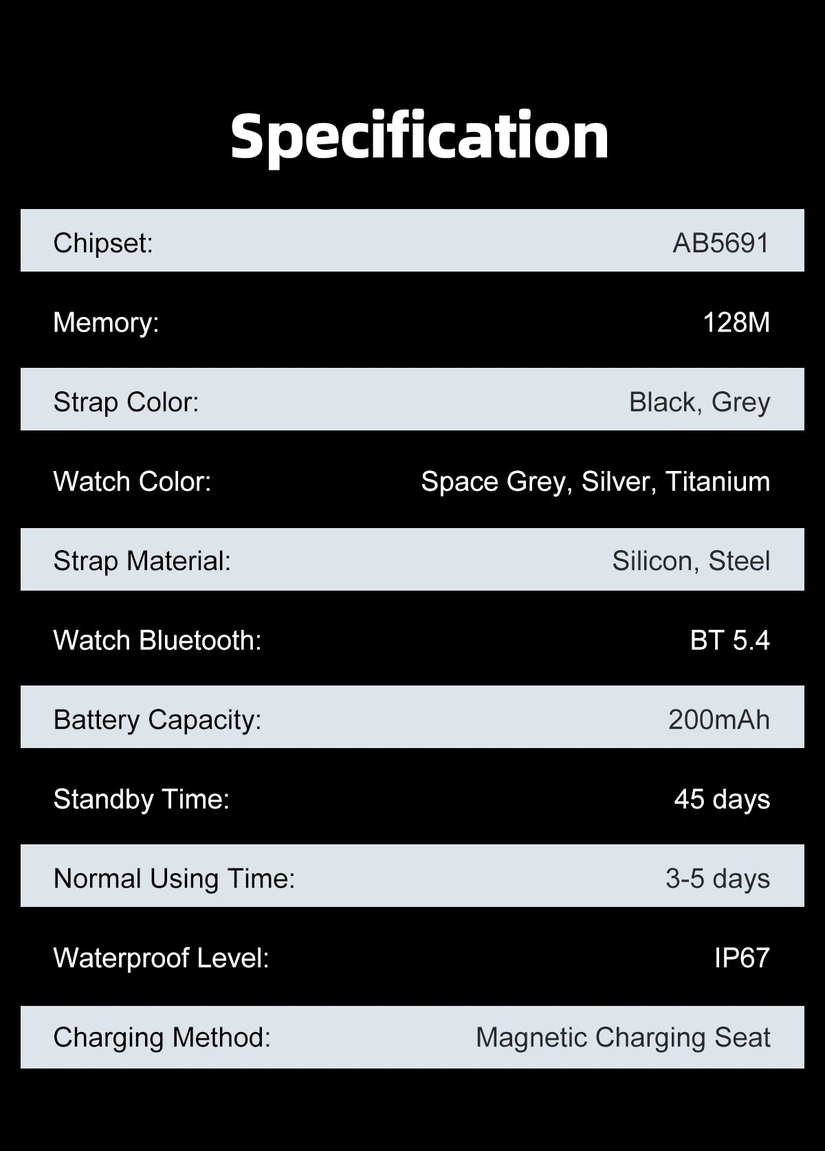 Reloj Inteligente Delgado AMOLED 1.43 Bluetooth