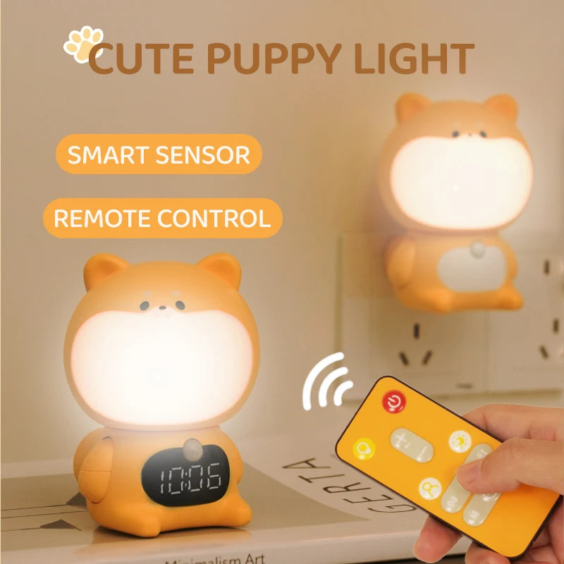Lámpara de pared para mascotas, luz nocturna de inducción enchufable con Control remoto, iluminación para pasillo y dormitorio