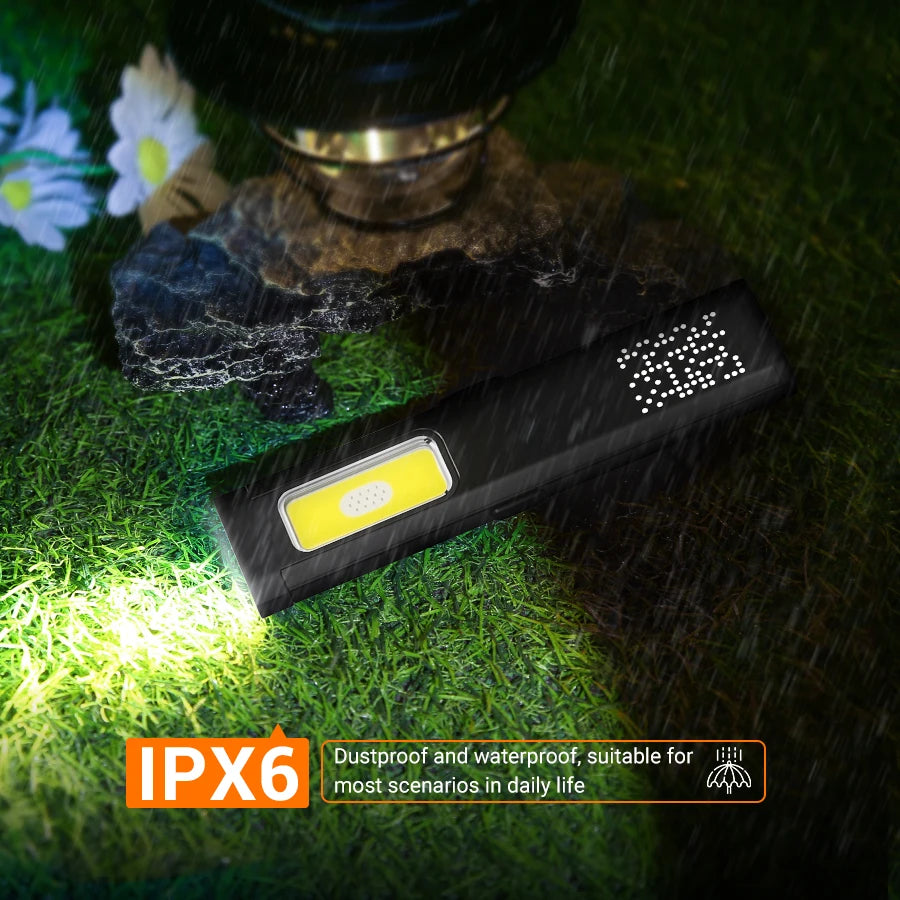Mini Linterna LED Portátil Recargable con Agarre Magnético